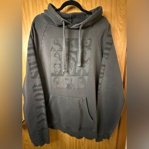 Taylor Swift Charcoal Graphic Hoodie    2023-2024 ERAS Tour